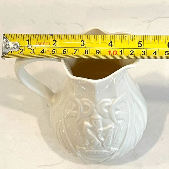 Belleek Ireland Ivory Porcelain Pitcher Embossed Trademark Logo 2018 Edition Pc - Picture 8 of 8